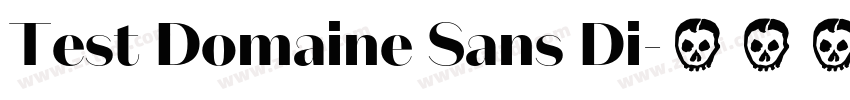 Test Domaine Sans Di字体转换